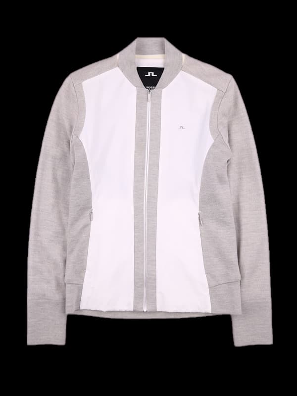 로고배색 니트집업