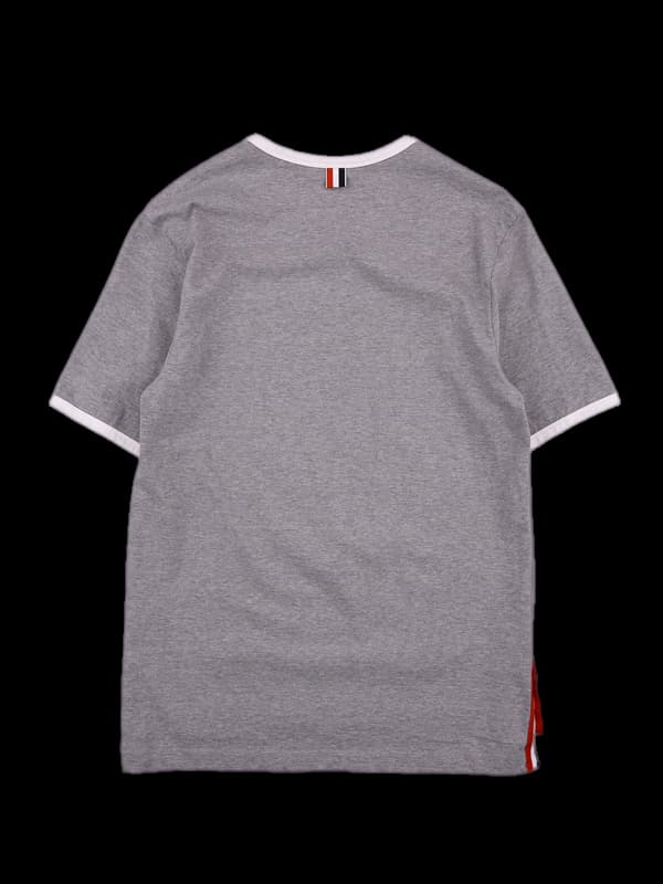 [남성] 배색 라운드 반팔