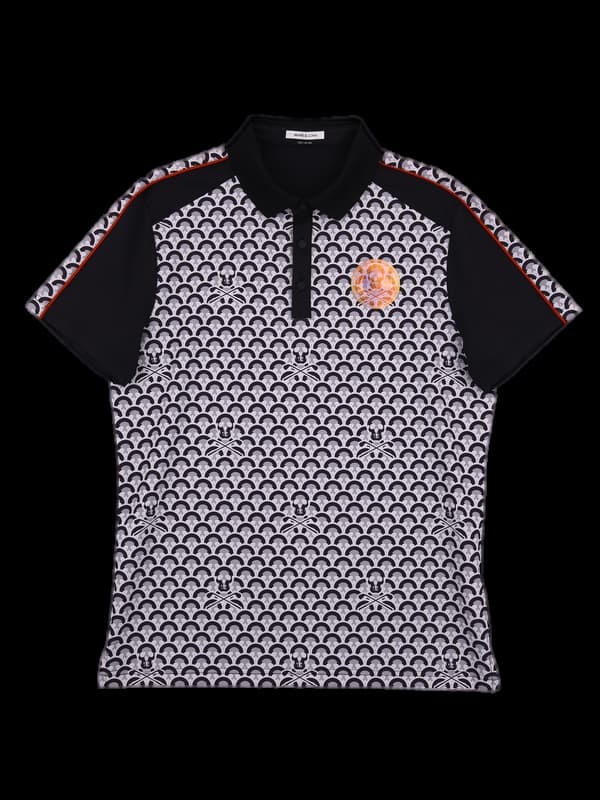 [남성] 로고패턴 카라반팔