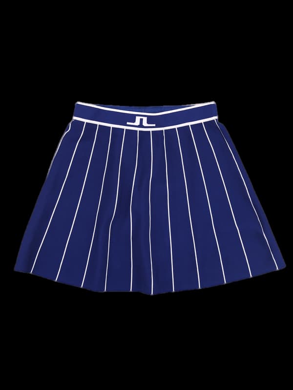 패턴 니트 스커트