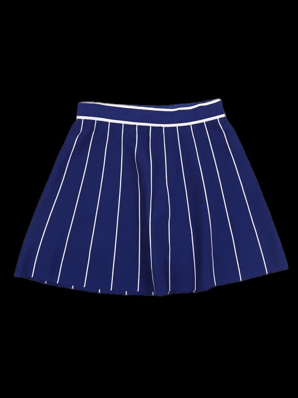 패턴 니트 스커트