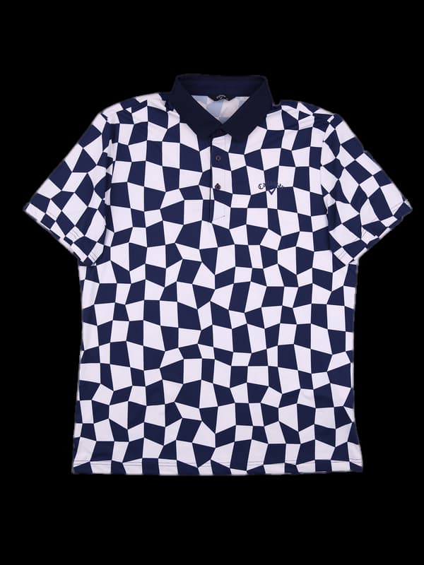 [남성] 로고체크 카라반팔