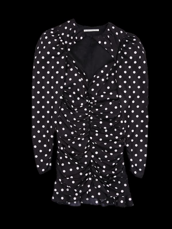 도트 퍼프 원피스