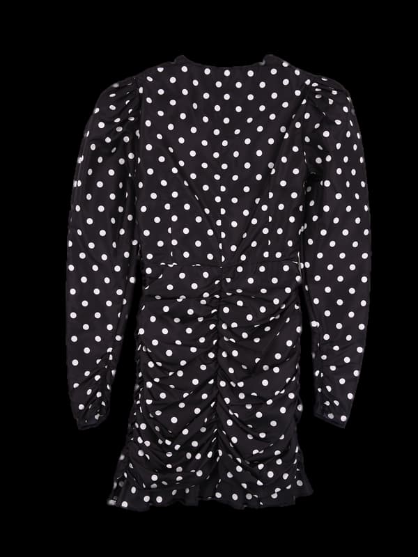 도트 퍼프 원피스