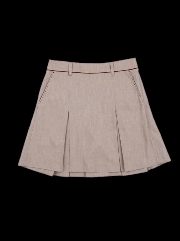 린넨 주름 스커트