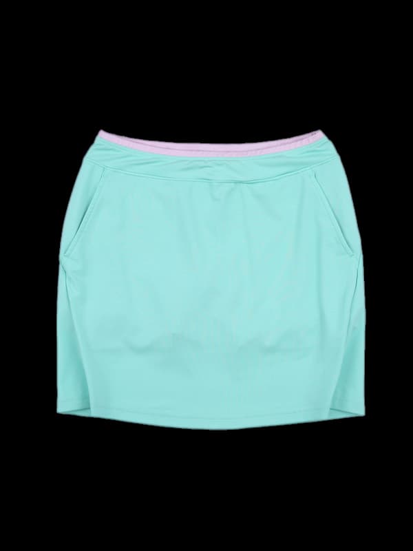 로고 미니 스커트