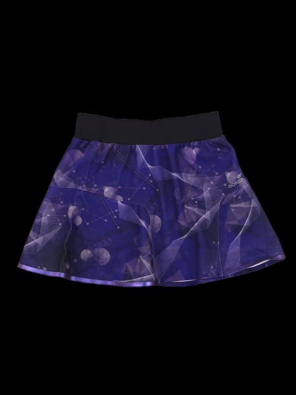 패턴 플레어 스커트