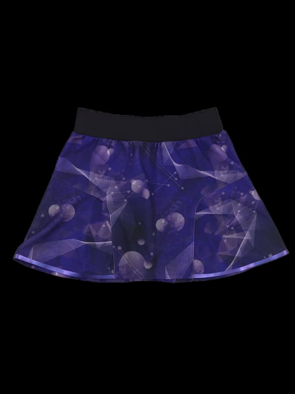 패턴 플레어 스커트