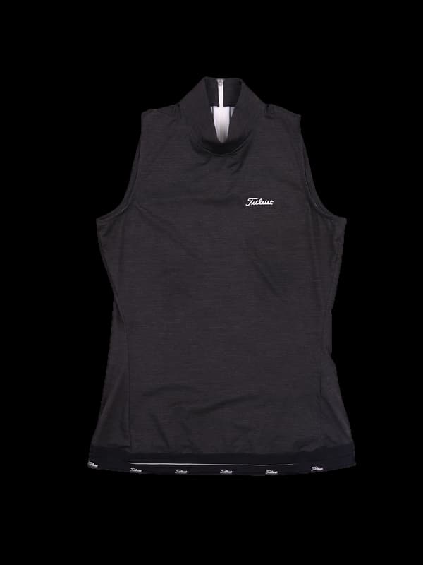 로고사이드 하이넥 민소매