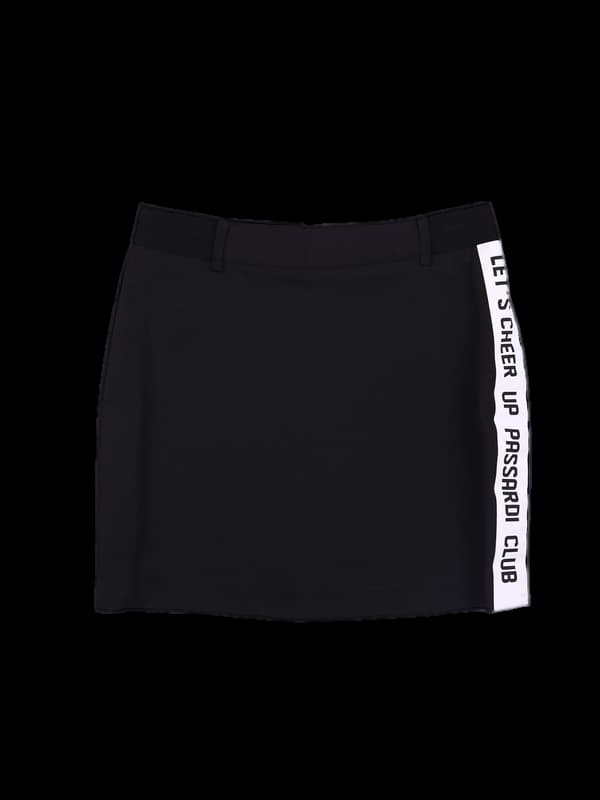 사이드 로고 스커트