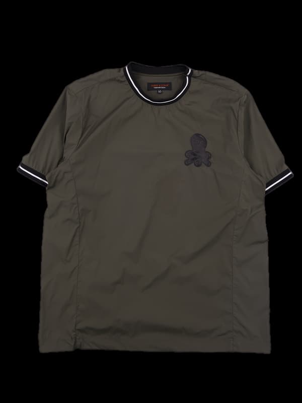 [남성] 로고배색 라운드반팔