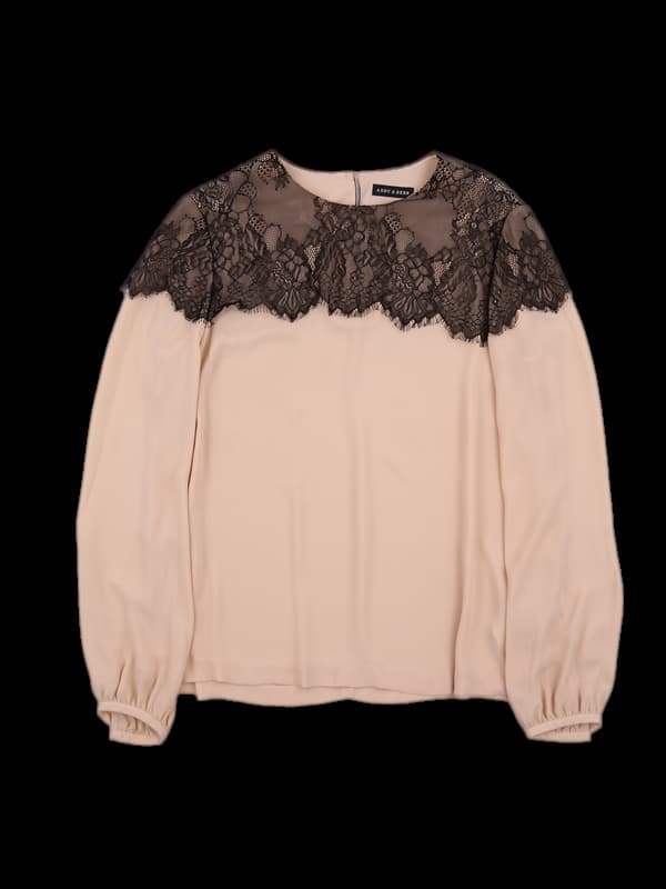 레이스 블라우스