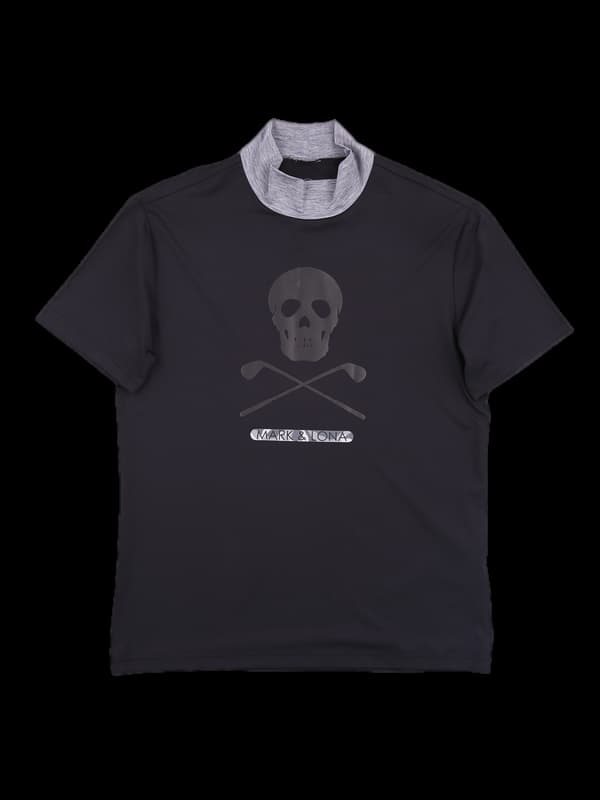 [남성] 로고 하이넥 반팔