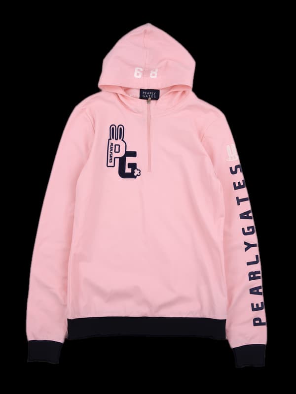 로고 후드 긴팔