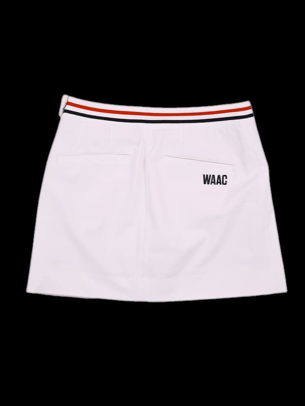 언발 플리츠 스커트