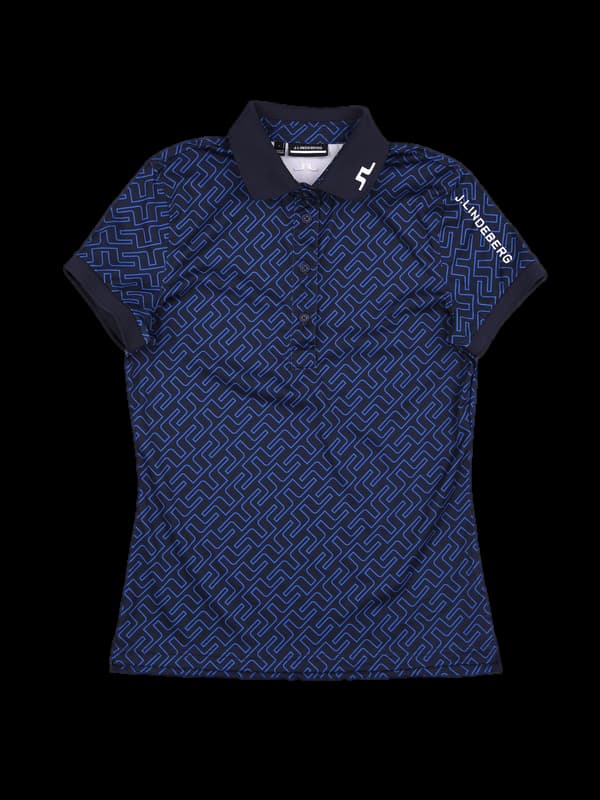 패턴 반팔 카라티