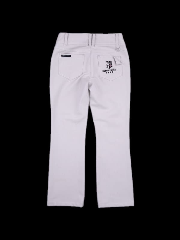 스트라이프 기모 롱팬츠