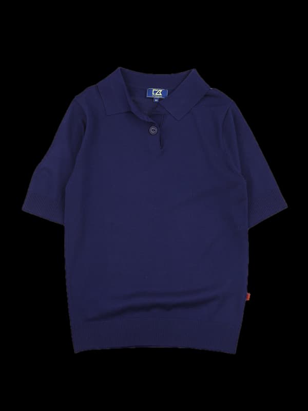 카라 반팔 니트