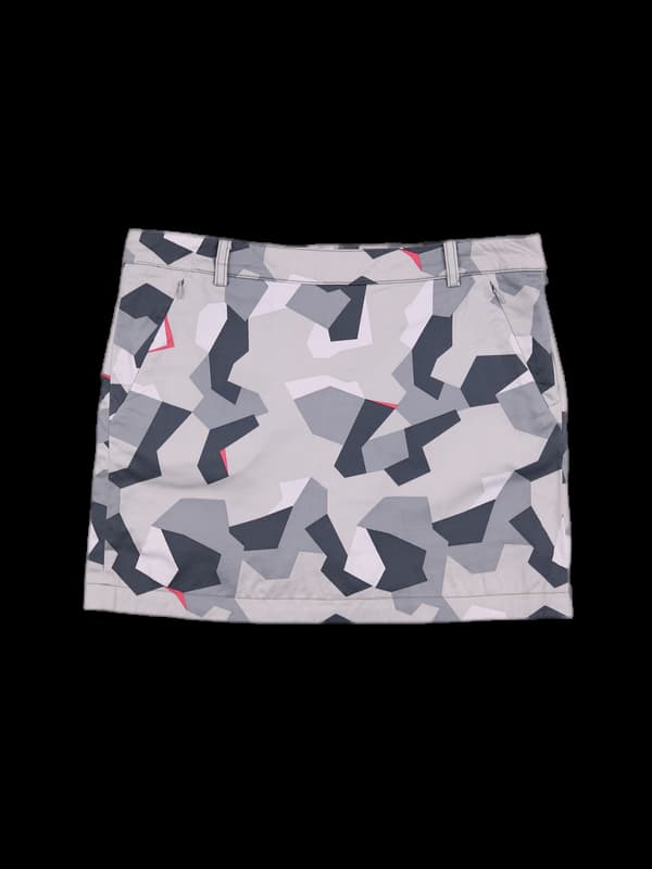 로고 패턴 스커트