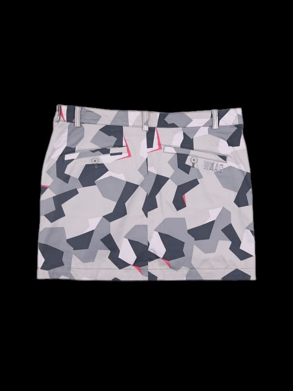 로고 패턴 스커트