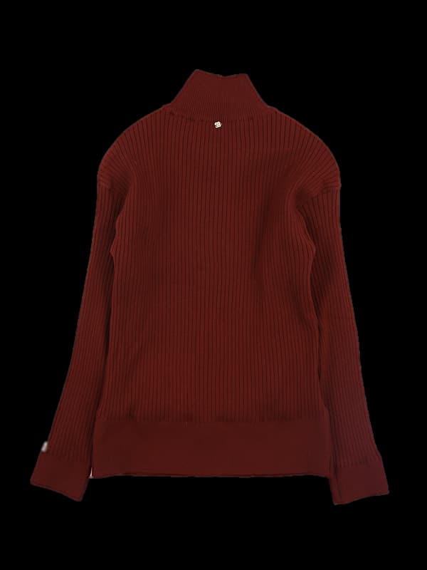 골지 하이넥 방풍니트