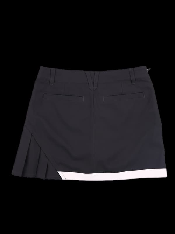 로고 사선 스커트