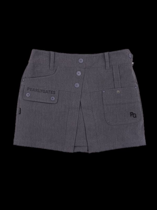 로고 포켓 스커트