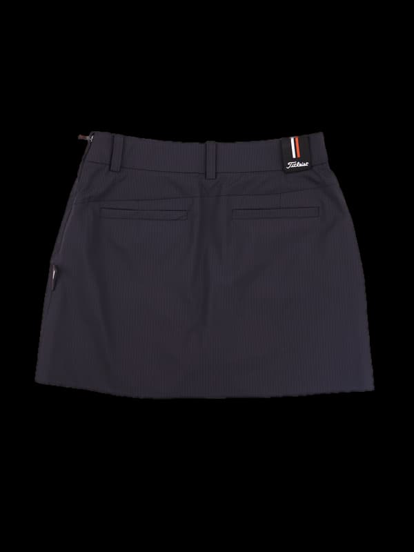 로고 사선 스커트