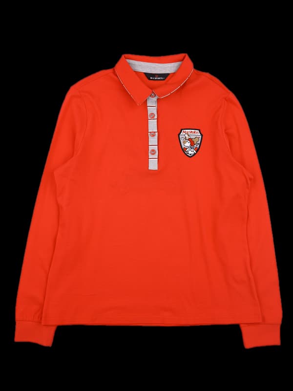 [남성] 로고 카라 긴팔