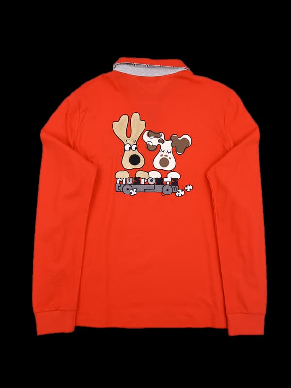 [남성] 로고 카라 긴팔