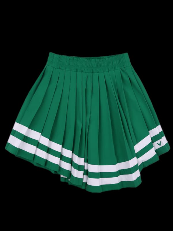 언밸런스 플리츠 스커트