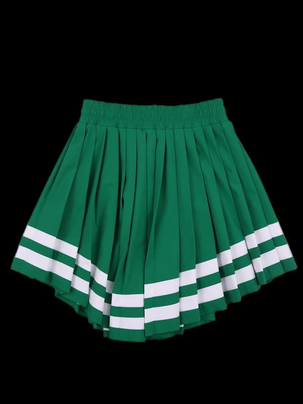 언밸런스 플리츠 스커트