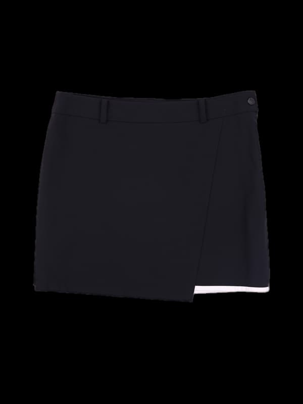 나일론 배색 스커트