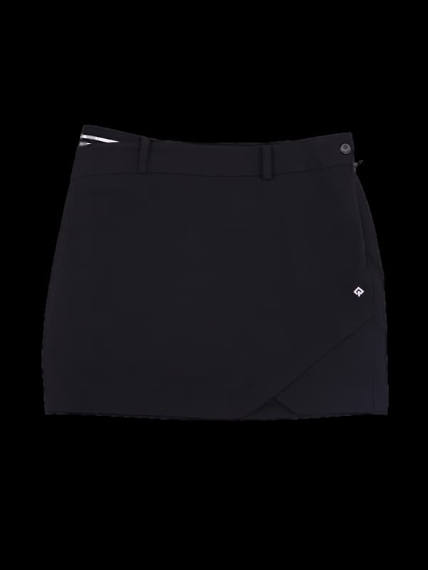 로고 언발 스커트