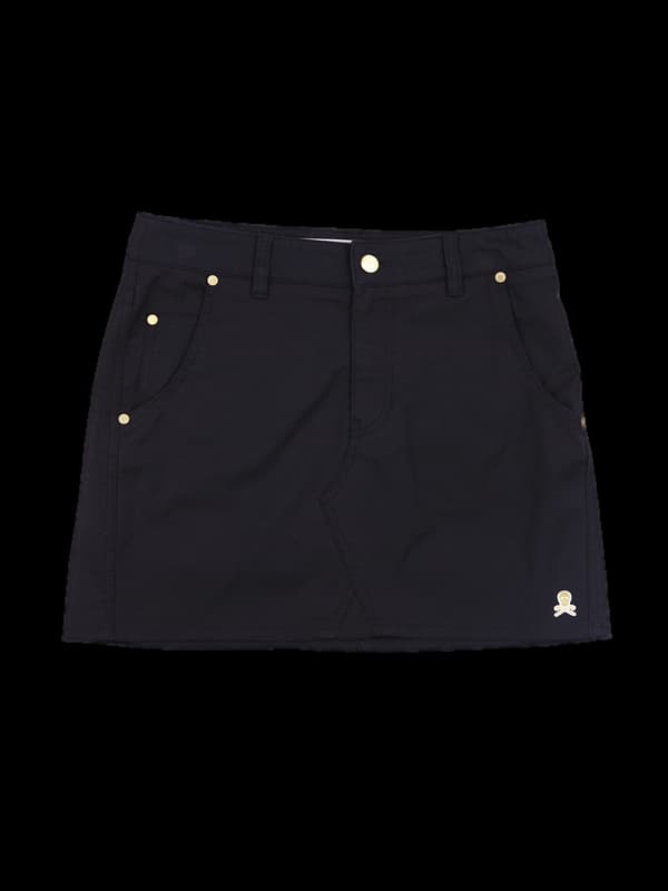 로고 데님 스커트