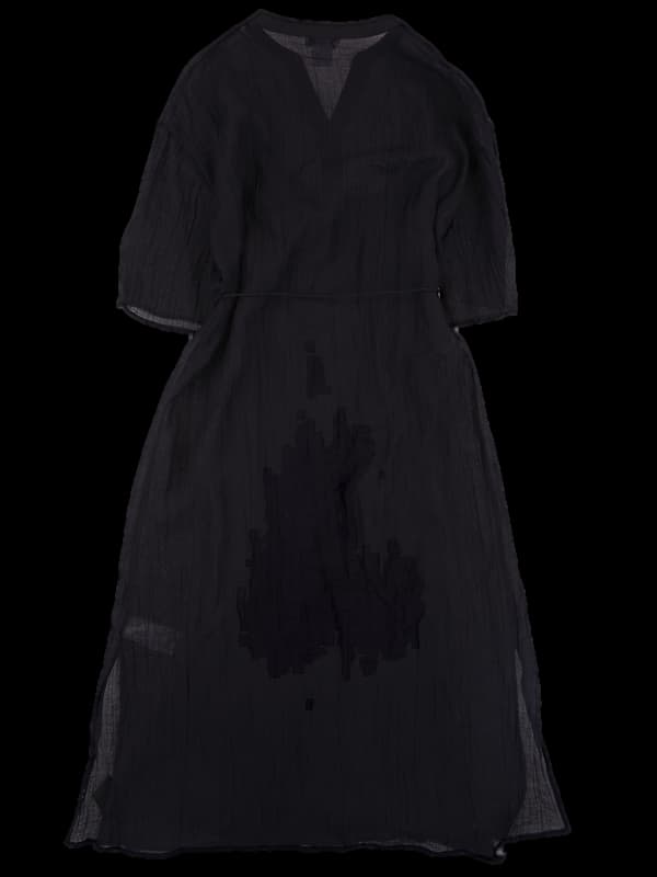 브이넥 롱 원피스