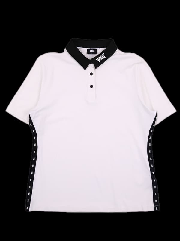 배색 반팔카라티