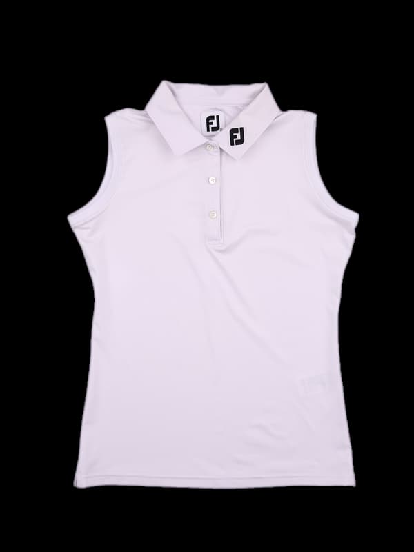 카라 로고 민소매 