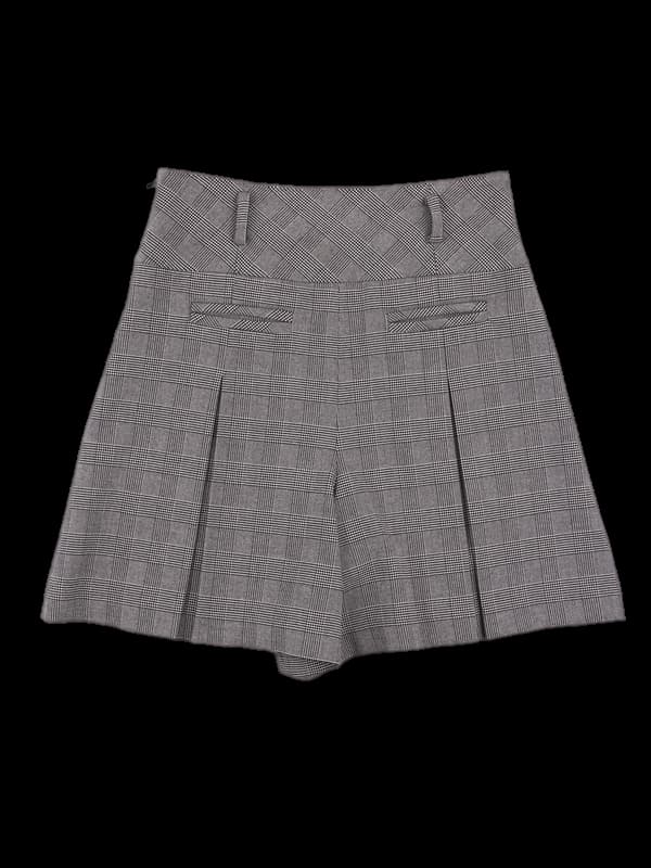 체크 주름 스커트