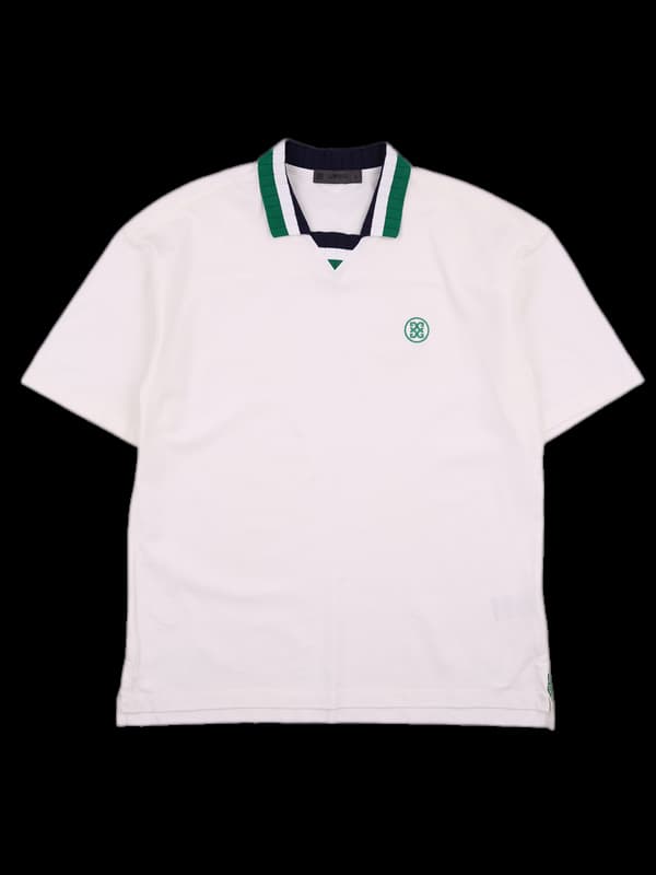 [남성] 배색 카라 반팔