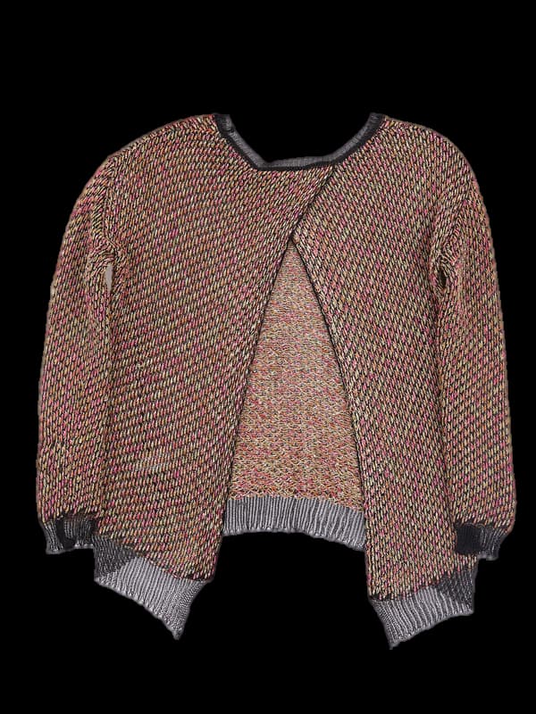 메쉬 트임 니트