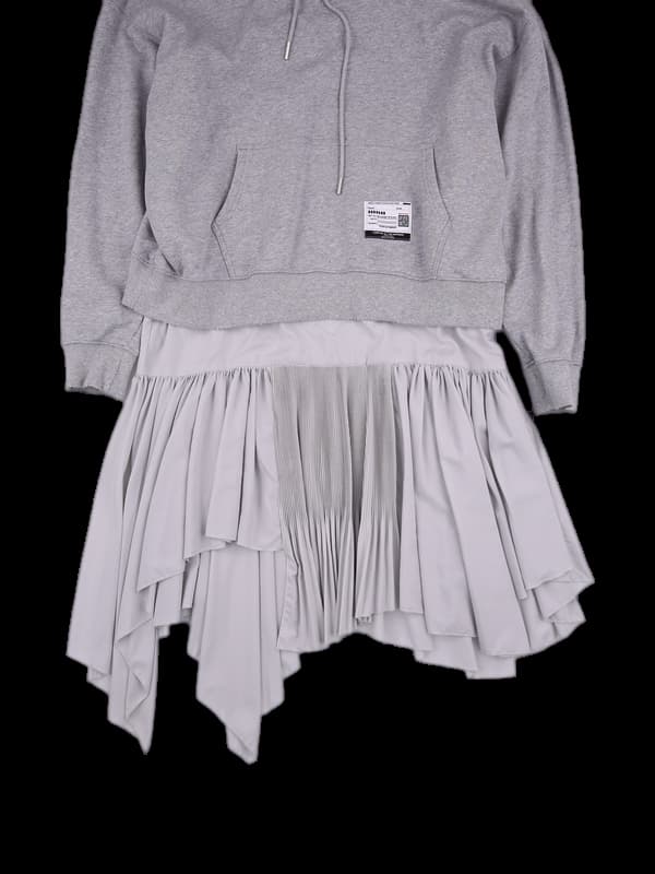 후드 긴팔 원피스