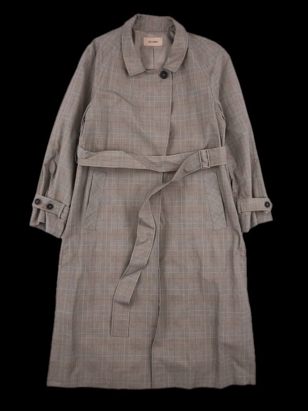 체크 트렌치코트