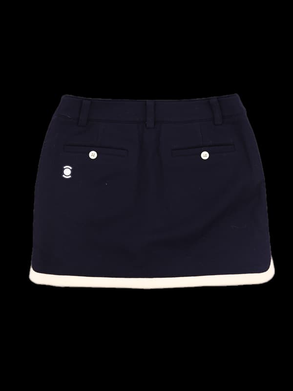 다운 니트 스커트