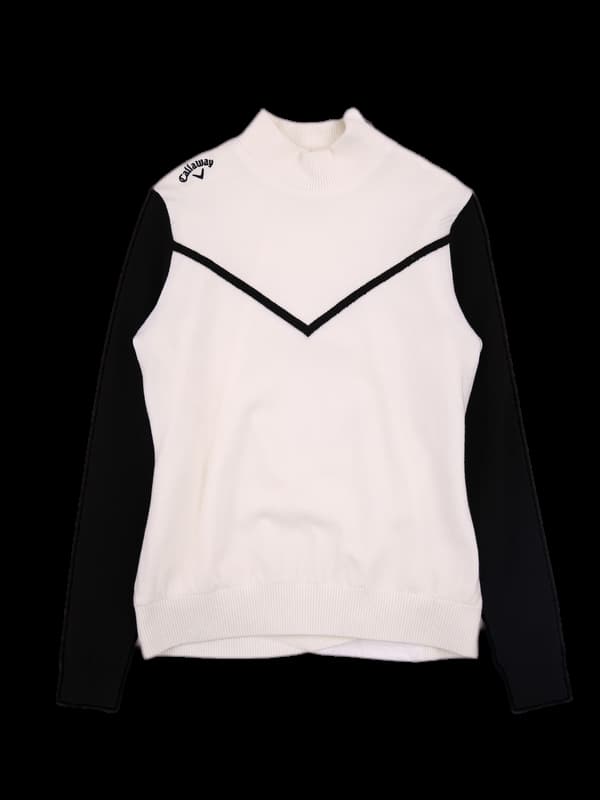 로고 하이넥 방풍니트