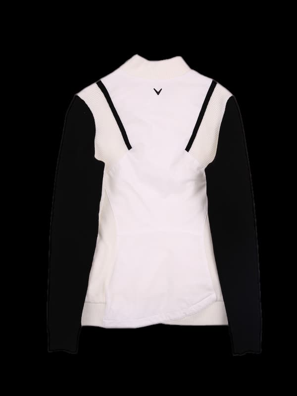 로고 하이넥 방풍니트