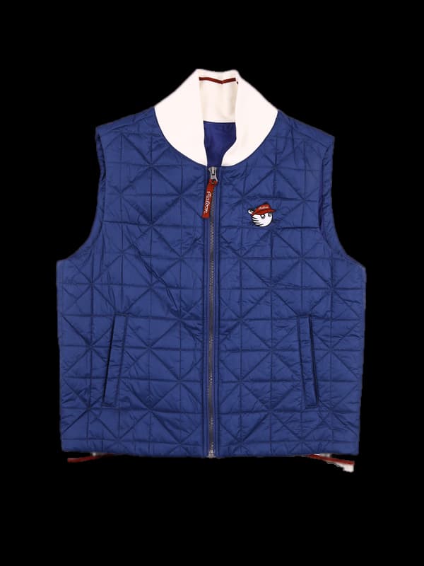 로고 패딩 베스트 