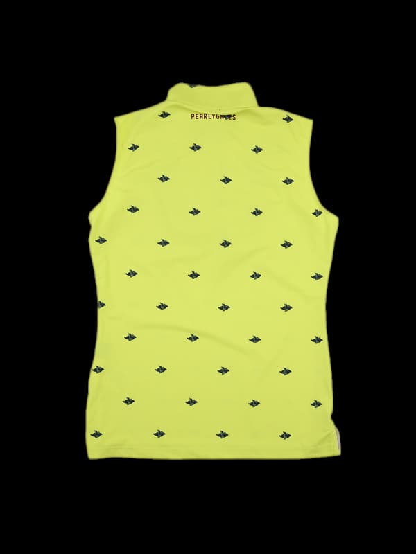 로고 레이스 패턴 민소매