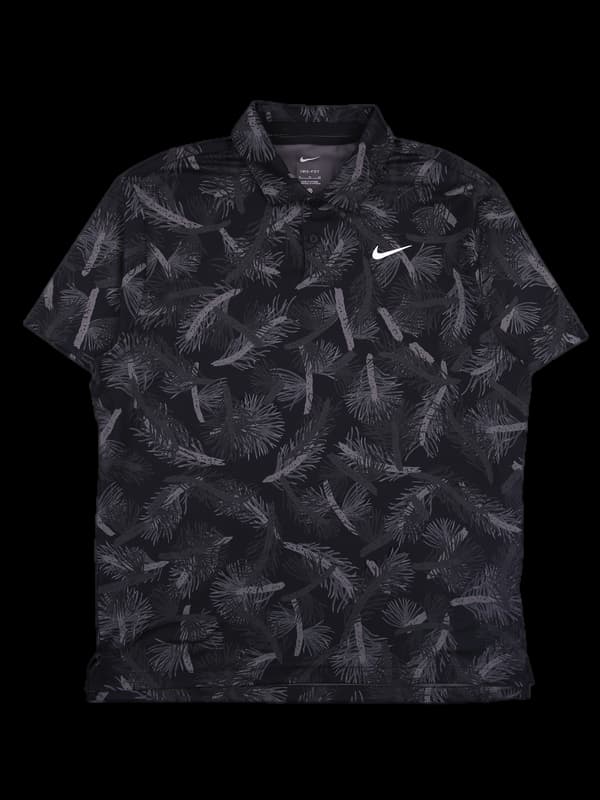 [남성] 로고 패턴 카라 반팔