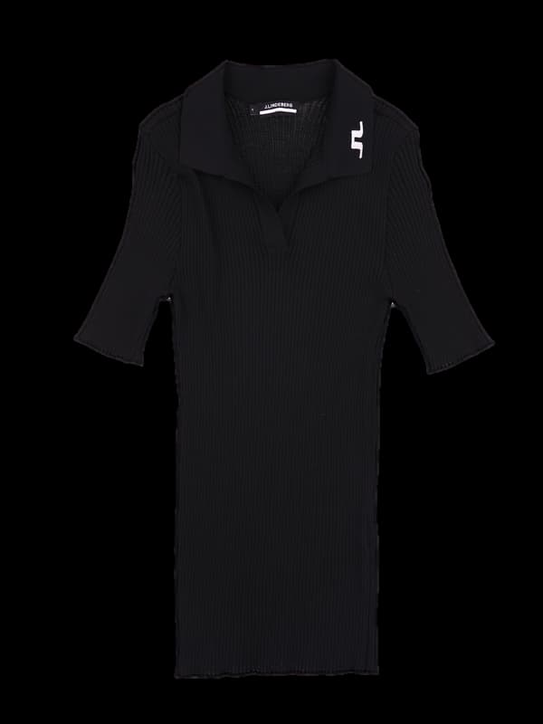 로고 카라 골지 반팔